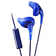 JVC HA-ENR15 Bleu Ecouteurs sport intra-auriculaires avec télécommande et microphone