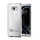 Spigen Case Ultra Hybrid S Transparent Galaxy S8+ Coque de protection avec fonction stand pour Samsung Galaxy S8+
