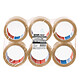tesa Emballer Standard Packaging Tape 66m x 50mm Clear x 6 Pack of 6 transparent PP adhesive tapes 66 m x 50 mm