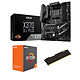 Kit Upgrade PC AMD Ryzen 7 1700 MSI X370 SLI PLUS 8 Go Carte mère ATX Socket AM4 AMD X370 + CPU AMD R7 1700 (3.0 GHz) + RAM 8 Go DDR4