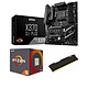Kit Upgrade PC AMD Ryzen 5 1600 MSI X370 SLI PLUS 8 Go Carte mère ATX Socket AM4 AMD X370 + CPU AMD R5 1600 (3.2 GHz) + RAM 8 Go DDR4
