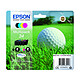 Epson Balle de Golf Multipack 34 Pack de 4 cartouches couleurs d'encre noir cyan, magenta, jaune (350 pages à 5%)