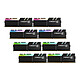 G.Skill Trident Z RGB 64 Go (8x 8 Go) DDR4 3200 MHz CL14 Kit Quad Channel 8 barrettes de RAM DDR4 PC4-25600 - F4-3200C14Q2-64GTZR avec LED RGB