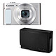 Canon PowerShot SX620 HS Argent + DCC-1500 Appareil photo 20.2 MP - Zoom optique 25x - Vidéo Full HD - micro HDMI - Ecran LCD 3" - Wi-Fi et NFC + Etui de protection