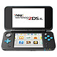 Nintendo New 2DS XL (Noir/Turquoise) Console portable tactile à deux écrans larges