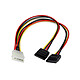 StarTech.com PYO2LP4SATA Dual SATA to Molex Y-power cable