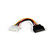 StarTech.com LP4SATAFM6IN SATA to Molex power adapter - 15 cm