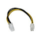 StarTech.com Auxiliary power extension P4 Male/Female 20 cm P4 4-pin ATX12V auxiliary power supply cable - Male/Female - 20 cm