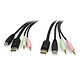 StarTech.com DP4N1USB6 Câble de commutateur KVM DisplayPort USB 4 en 1
