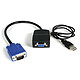 StarTech.com Splitter vidéo VGA alimenté par USB Splitter / câble répartiteur vidéo VGA alimenté par USB - 1x VGA (Mâle) vers 2x VGA (Femelle) - Noir
