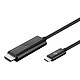 Goobay Câble USB 3.1 Type-C / HDMI (M/M) - 1.8 m Câble adaptateur USB-C 3.1 vers HDMI - Mâle / Mâle - 1.8 mètre (compatible 4K)