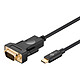 Goobay Câble USB 3.1 Type-C / VGA (M/M) - 1.8 m Câble adaptateur USB-C 3.1 vers VGA - Mâle / Mâle - 1.8 mètre