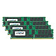 Crucial DDR4 128 GB (4 x 32 GB) 2666 MHz CL19 ECC Registered DR X4 Quad Channel RAM DDR4 PC4-21300 - CT4K32G4RFD4266 Quad Channel Kit (10 años de garantía de Crucial)
