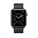 Apple Watch Series 2 Acier Noir Milanais 38 mm Montre connectée - Acier inoxydable - Etanche 50 m - GPS/GLONASS - Cardio-fréquencemètre - Ecran Retina OLED 1.5" 340 x 272 pixels - Wi-Fi/Bluetooth 4.0 - watchOS 3 - Bracelet Milanais 38 mm