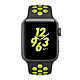 Apple Watch Nike+ Series 2 Aluminium Gris Sport Noir/Volt 38 mm Montre connectée - Aluminium - Etanche 50 m - GPS/GLONASS - Cardio-fréquencemètre - Ecran Retina OLED 1.5" 340 x 272 pixels - Wi-Fi/Bluetooth 4.0 - watchOS 3 - Bracelet Sport Nike 38 mm