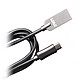 LDLC Câble Métal MU USB/Micro-USB - 1 m Câble data/charge pour Android et appareils compatibles