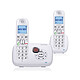 Alcatel XL 385 Voice Duo Blanc Téléphone sans fil avec répondeur et 1 combiné supplémentaire