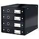 Leitz Click & Store filing cabinet Black 4-drawer filing cabinet ferms 24 x 32 cm colour Black