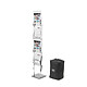 deflecto Foldable pedestal stand 4 levels A4 Plexiglass stand with 4 levels in A4 format