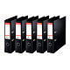 Esselte classeur à levier N°1 Power Noir x 5 Lot de 5 classeurs à levier 2 anneaux mécanisme N°1 Power Dos 75mm Noir pour documents A4