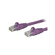 StarTech.com Câble réseau RJ45 Cat6 UTP sans crochet - M/M - 50 cm - Violet Câble RJ45 catégorie 6 UTP 50 cm (Violet)