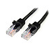 StarTech.com 45PAT50CMBK Cable RJ45 categoría 5e UTP 50 cm (Negro)