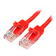 StarTech.com Câble réseau RJ45 Cat5e sans crochet - M/M - 50 cm - Rouge Câble RJ45 catégorie 5e UTP 50 cm (Rouge)