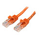 StarTech.com Câble réseau RJ45 Cat5e UTP sans crochet - M/M - 1 m - Orange Câble RJ45 catégorie 5e UTP 1 m (Orange)