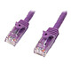 StarTech.com Câble réseau RJ45 Cat5e UTP sans crochet - M/M - 7 m - Violet Câble RJ45 catégorie 5e UTP 7 m (Violet)
