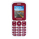 Thomson Tlink 18 Rouge Téléphone 2G Dual SIM IP55 - Ecran 1.77" 128 x 160 - Bluetooth - 800 mAh