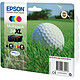 Epson Multipack 34XL Bola de Golf Pack de 4 cartuchos de tinta de color de alta capacidad negro cian, magenta, amarillo (48.7 ml)