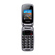 Thomson Tlink 40 plata Teléfono 2G - Pantalla de 1,8" 128 x 160 - Bluetooth - 600 mAh