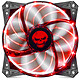 Spirit of Gamer AirFlow 120 mm Rojo Ventilador de caja de 120 mm con LEDs rojos