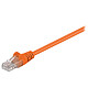 Cable RJ45 categoría 5e U/UTP 0,5 m (naranja) 