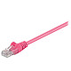 Cable RJ45 categoría 5e U/UTP 0,5 m (rosa) 