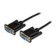 StarTech.com Câble null modem série DB9 RS232 - F/F - 2 m - Noir Câble DB9 Null modem F/F - 2 m (Noir)