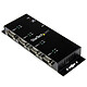 StarTech.com ICUSB2324I USB to DB9 RS232 4-port serial to USB adapter hub - Industrial and wall DIN rail mounting