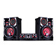 LG CJ98 Mini-chaîne 3500 Watts CD/MP3/FM Bluetooth avec mode DJ, mode karaoké, effets lumineux et double USB