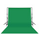 König Studio Backdrop Toile de fond verte 295 x 295 cm (pour photo, vidéo, streaming...)