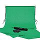 König Kit Studio Backdrop Fondo verde 300 x 200 cm con soporte de montaje (para foto, vídeo, streaming...)