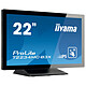 iiyama 21.5" LED Tactile - ProLite T2234MC-B3X 1920 x 1080 pixels - Tactile MultiTouch - 8 ms - Format large 16/9 - Dalle IPS - Noir