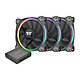 Thermaltake Riing Plus 14 RGB x3 3 ventiladores de caja de 140 mm LED RGB 16,8 millones de colores
