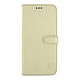 Akashi Etui Folio Cuir Italien Blanc iPhone 7/8 Etui folio en cuir véritable pour iPhone 7/8