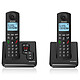 Alcatel F690 Voice Duo Noir Téléphone sans fil avec répondeur et 1 combiné supplémentaire