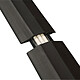 D-Line passe-câble de plancher souple avec raccords (noir) Couvre-câble de plancher 180 x 8.3 x 1.4 cm