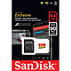 Avis SanDisk Extreme microSDXC UHS-I U3 V30 64 Go + Adaptateur SD (SDSQXAF-064G-GN6MA)