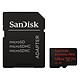 SanDisk Extreme Pro microSDXC UHS-I U3 V30 A1 128 Go + Adaptateur SD Carte mémoire MicroSDXC UHS-I U3 V30 A1 128 Go