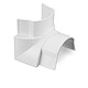 D-Line IB3015W Internal corner for 30mm x 15mm semi-circular decorative moulding - White
