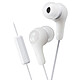 JVC HA-FX7M White in-ear earphones with remote control and microphone