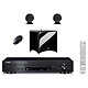 Yamaha CD-N301 Noir + Cabasse Stream 3 Noir Platine CD MP3 USB iPod Réseau DLNA AirPlay vTuner + Enceintes 2.1 DLNA (Ethernet/Wi-Fi) et Bluetooth